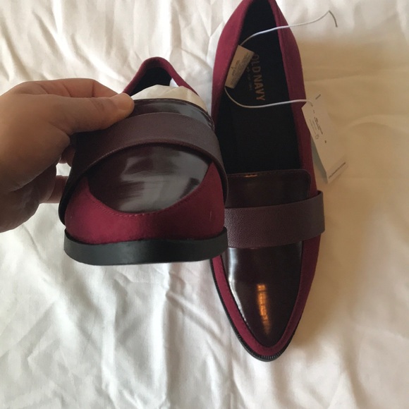NWT old navy maroon loafers - Picture 6 of 8
